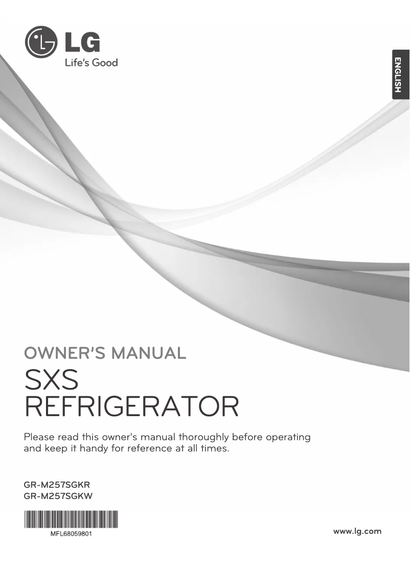 Página nº 1 - Manual de usuario LG GR-M257SGKR