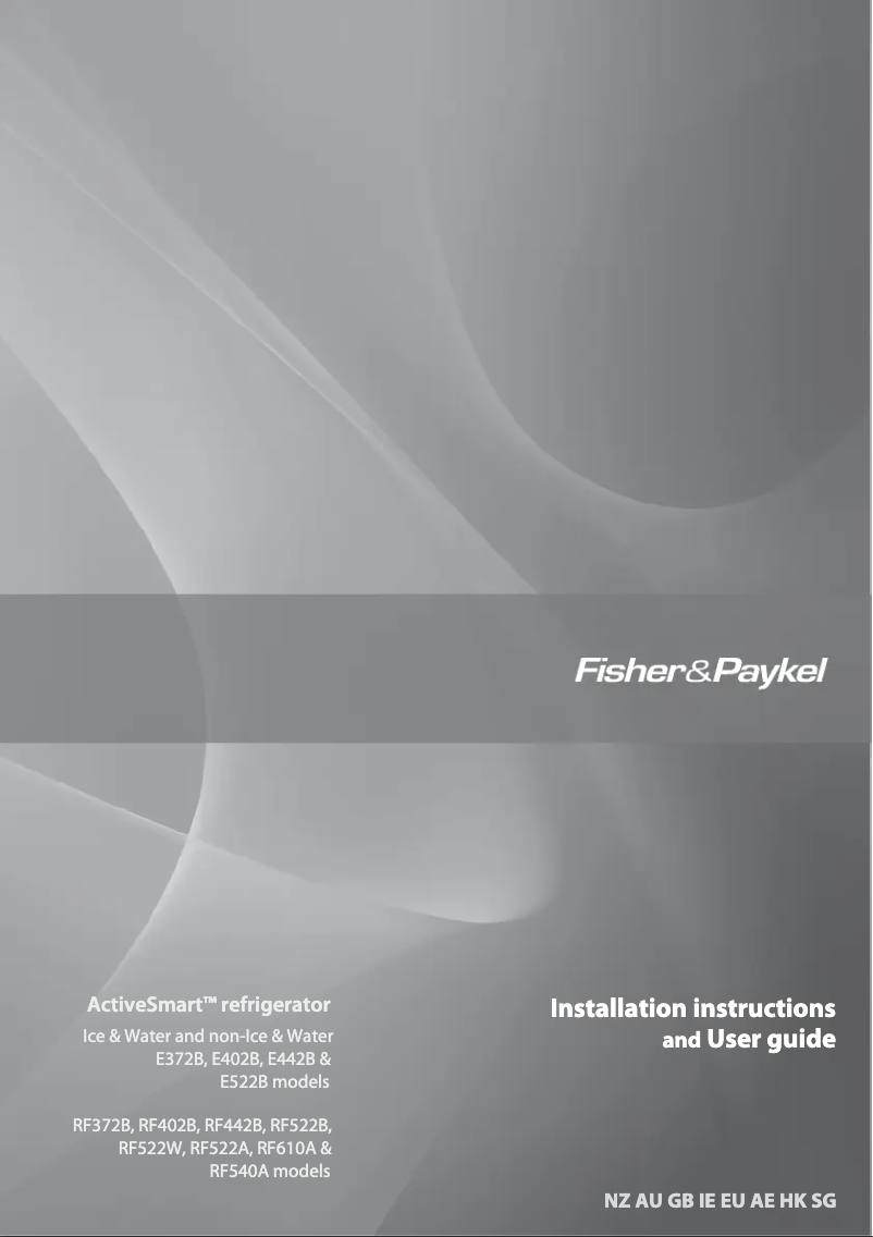 Imagen de la primera página del manual del dispositivo E522BRWFD5