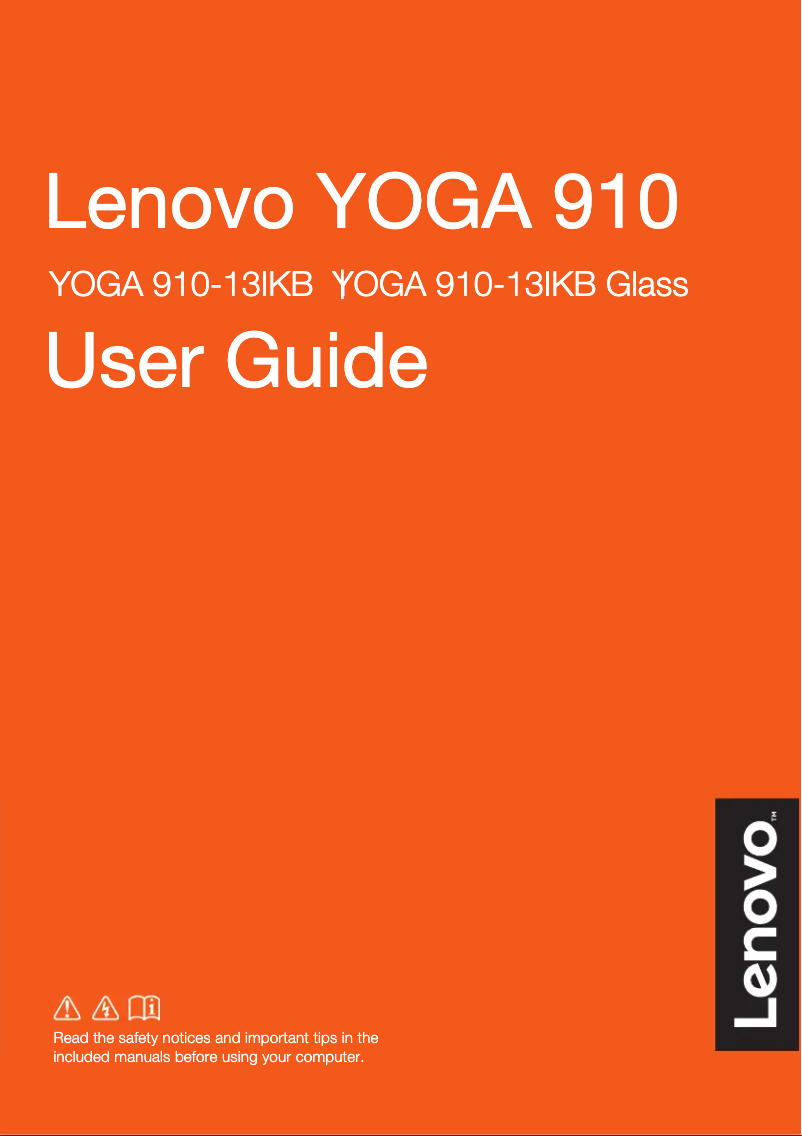 Página nº 1 - Manual de usuario Lenovo IdeaPad Yoga 910