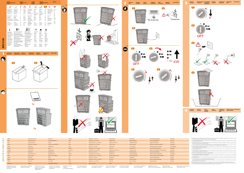 Imagen de la primera página del manual del dispositivo EFH5120