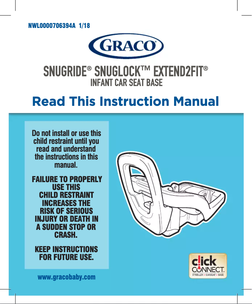 Página 1 del manual Manual de usuario Graco SnugRide SnugLock Extend2Fit