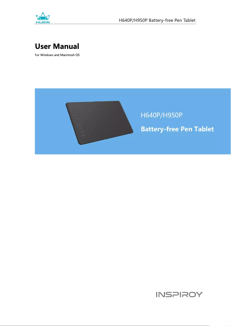 Imagen de la primera página del manual del dispositivo Inspiroy H950P