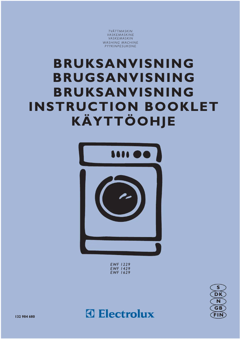 Página 1 del manual Manual de usuario Electrolux EWF1229