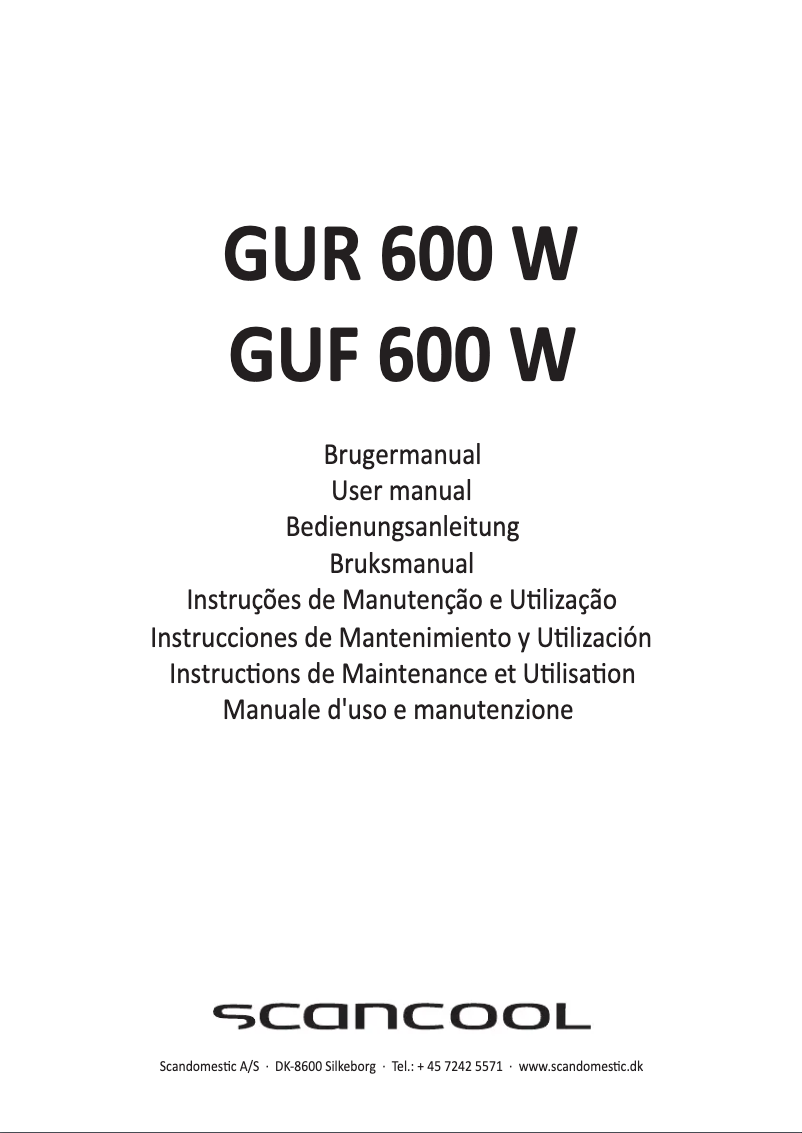 Imagen de la primera página del manual del dispositivo GUR600W