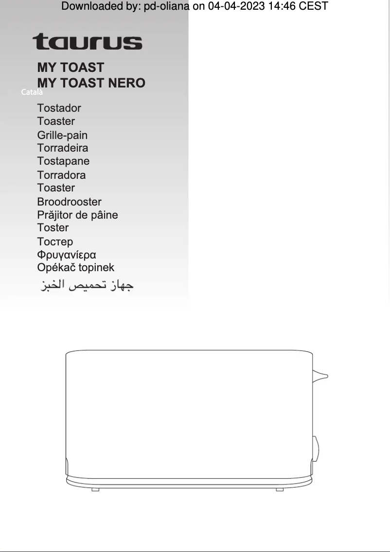 Página nº 1 - Manual de usuario Taurus Nero