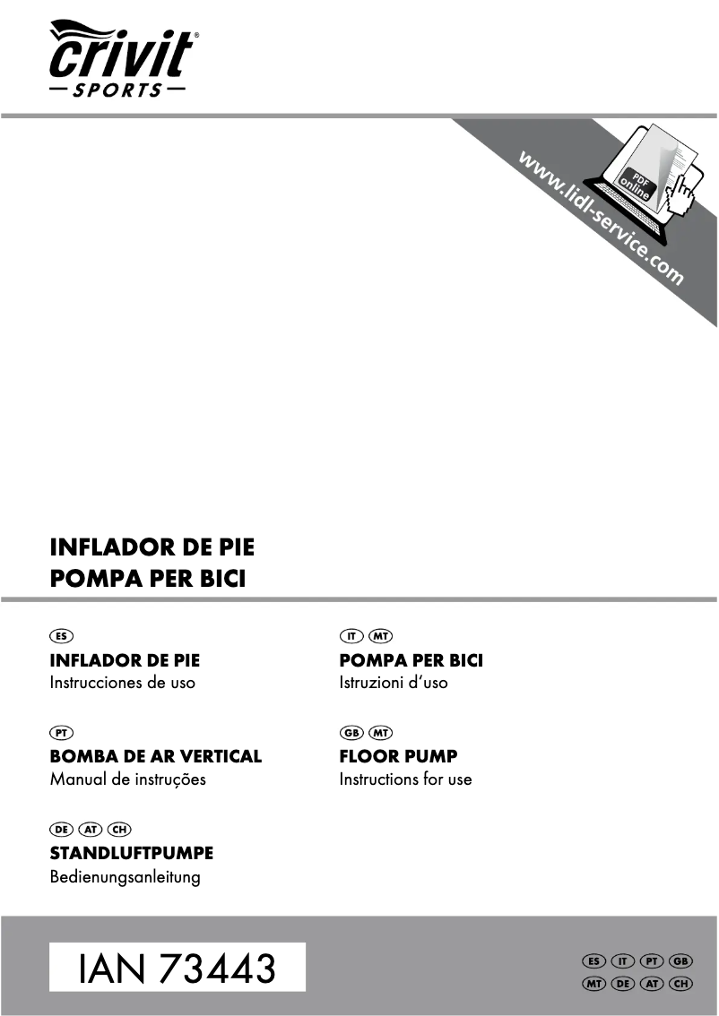 Imagen de la primera página del manual del dispositivo IAN 73443