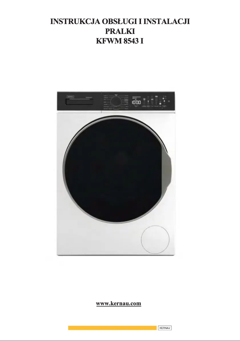 Página 1 del manual Manual de usuario Kernau KFWM 8543 I
