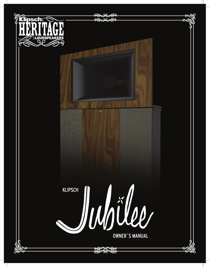 Página 1 del manual Manual de usuario Klipsch Jubilee