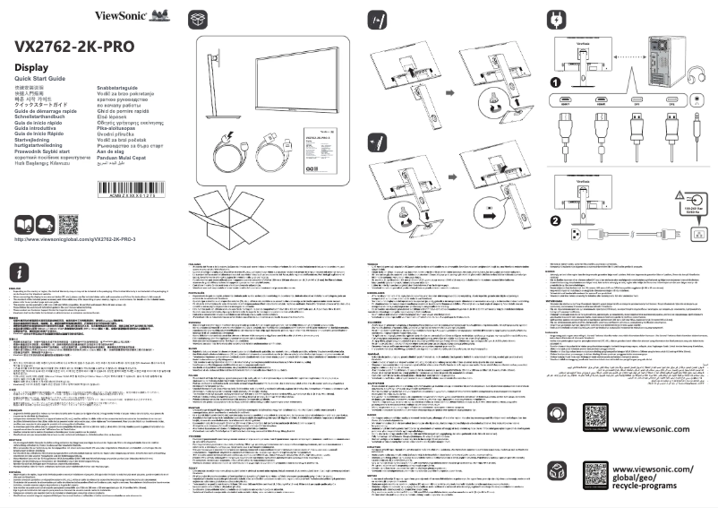 Imagen de la primera página del manual del dispositivo VX2762-2K-PRO-3