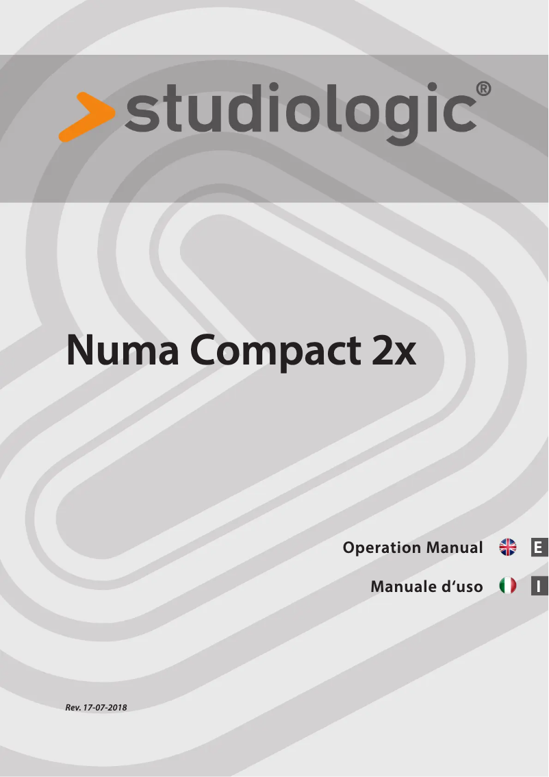 Página nº 1 - Manual de usuario Studiologic Numa Compact 2x