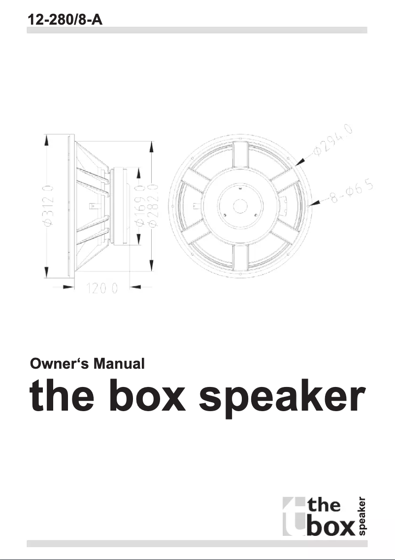 Página 1 del manual Manual de usuario The Box 12-280/8-A