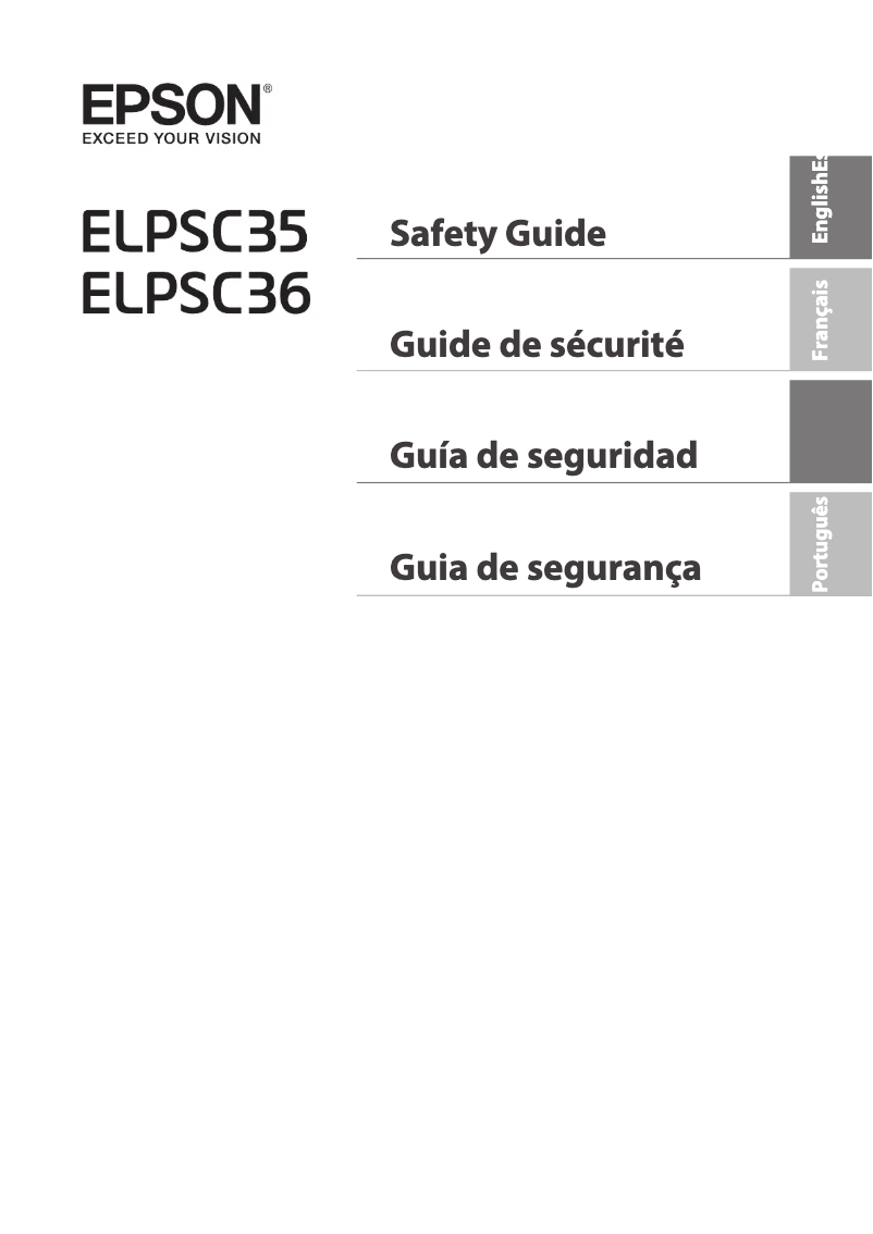 Imagen de la primera página del manual del dispositivo ELPSC35