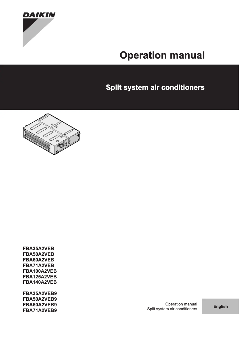 Imagen de la primera página del manual del dispositivo FBA140A2VEB