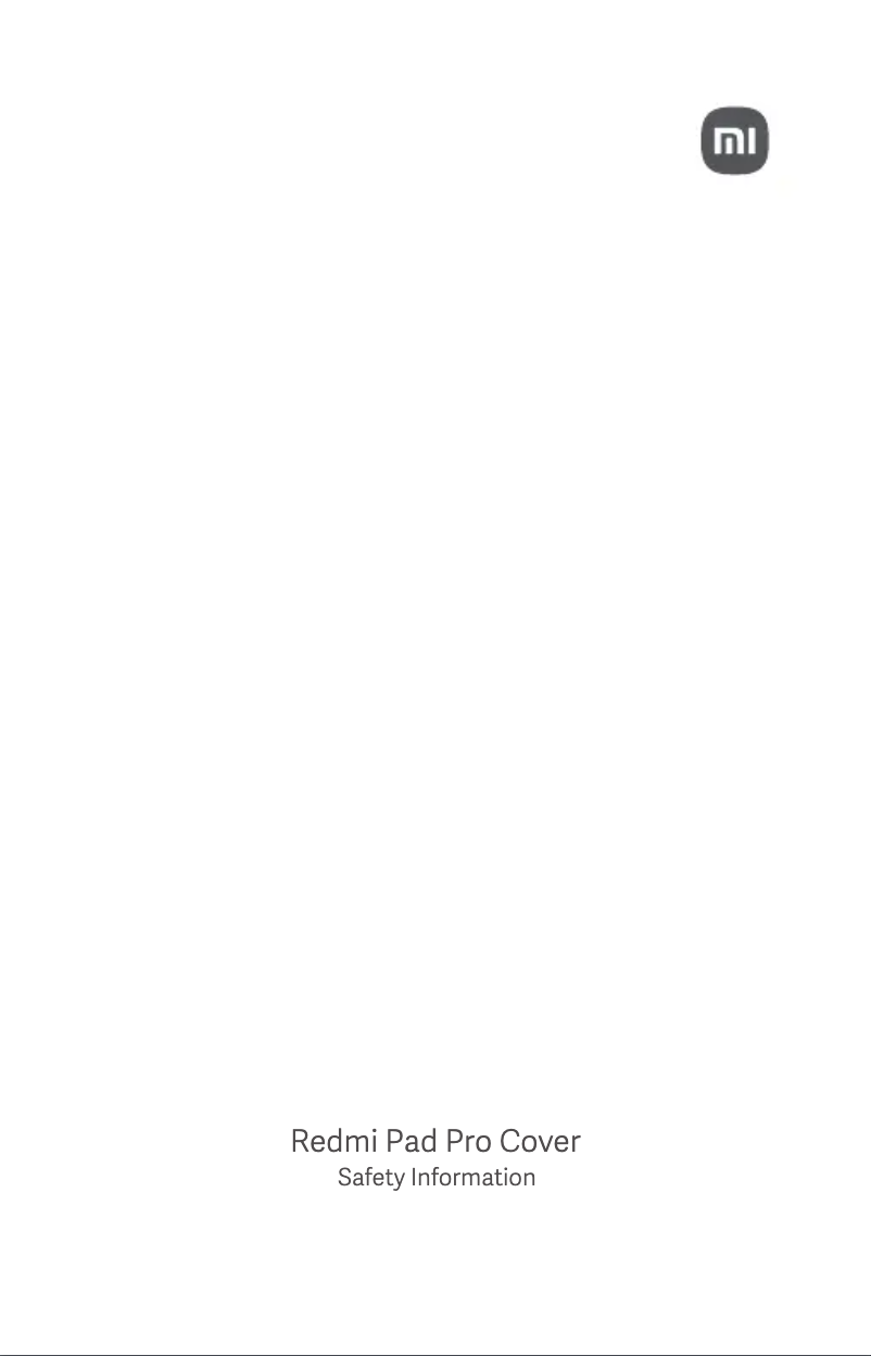 Página 1 del manual Manual de usuario Xiaomi Redmi Pad Pro Cover