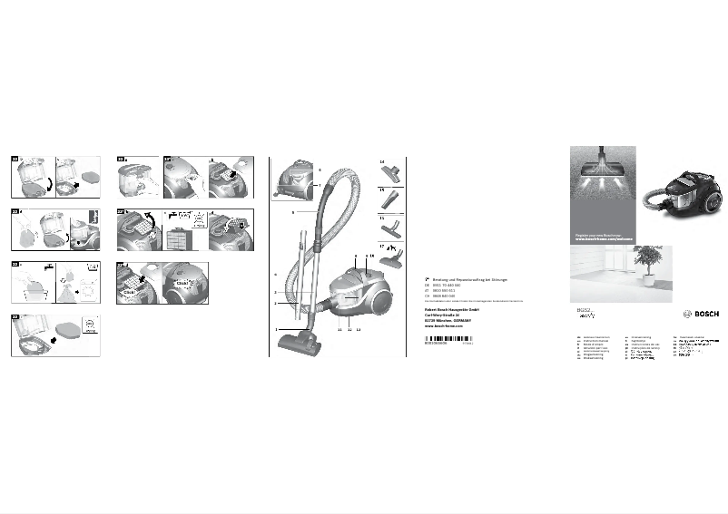 Página 1 del manual Manual de usuario Bosch BGS2UCO1GB