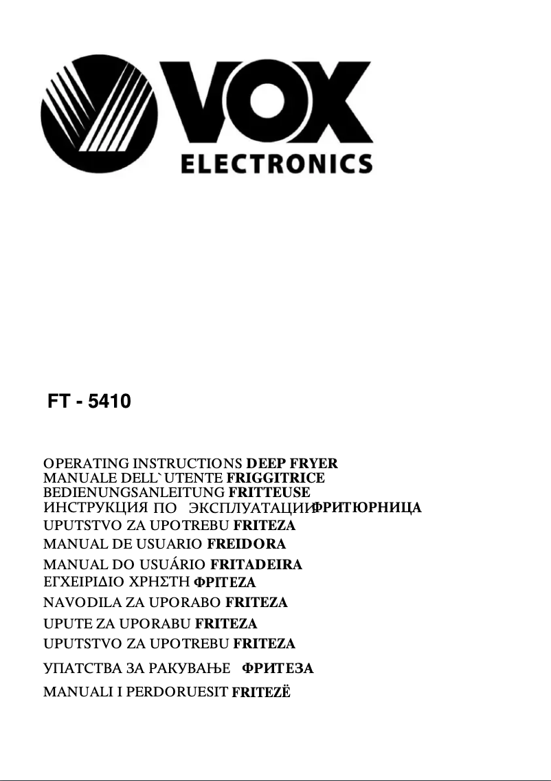 Imagen de la primera página del manual del dispositivo FT5410