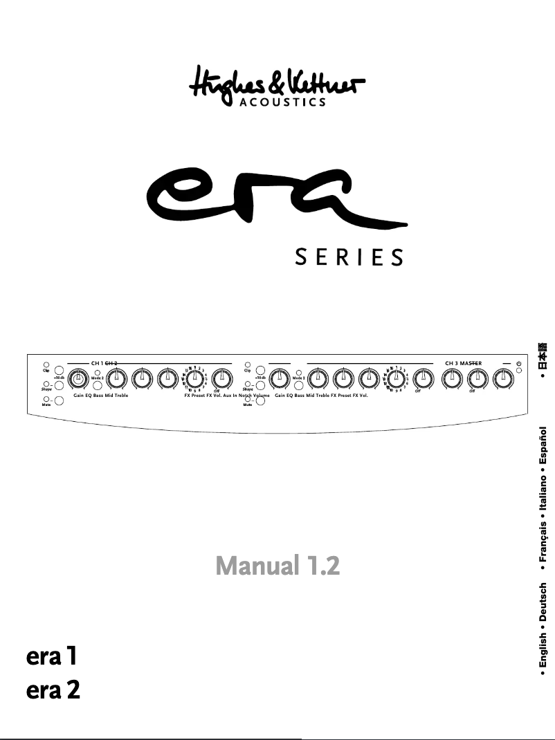 Página 1 del manual Manual de usuario Hughes & Kettner ERA 2