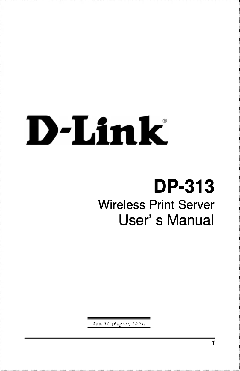 Imagen de la primera página del manual del dispositivo DP-313