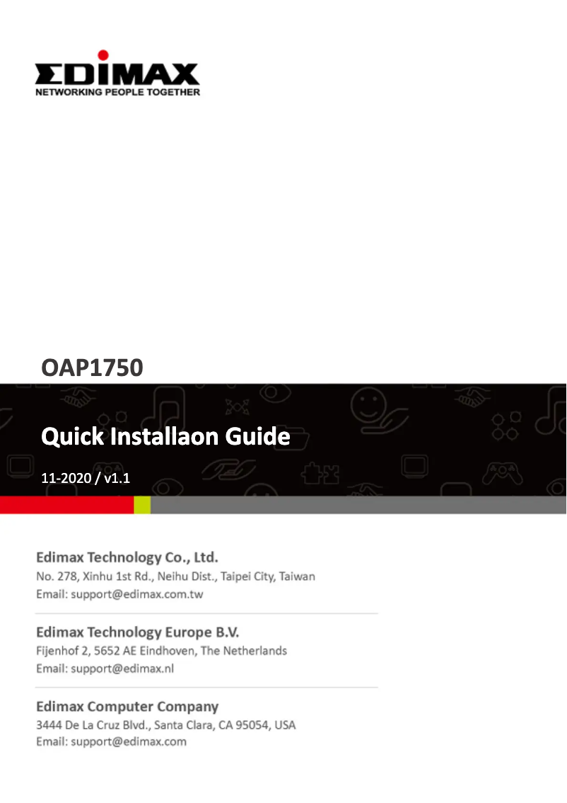 Página nº 1 - Manual de usuario Edimax OAP1750