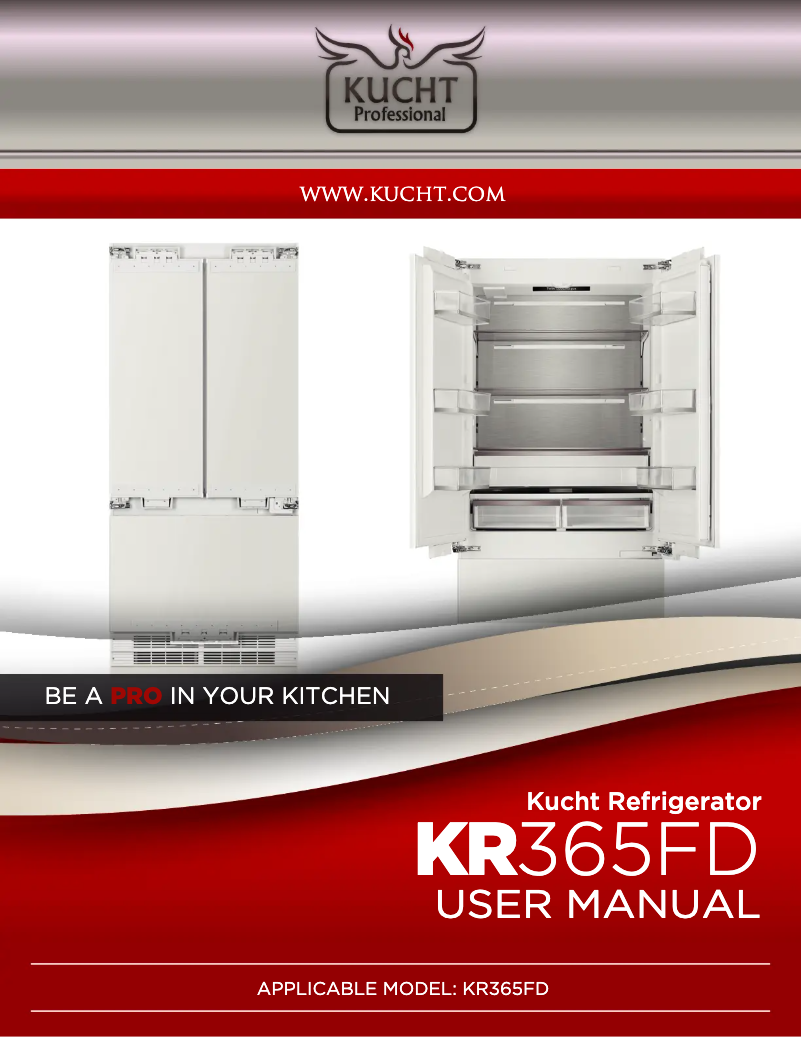 Página 1 del manual Manual de usuario Kucht KR365FD