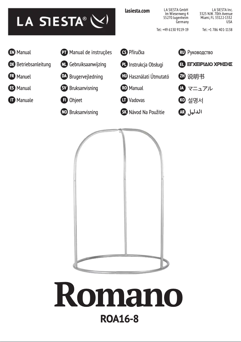 Imagen de la primera página del manual del dispositivo Romano