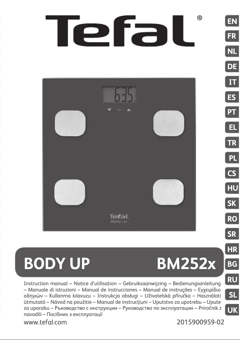 Imagen de la primera página del manual del dispositivo Body Up BM2520V0