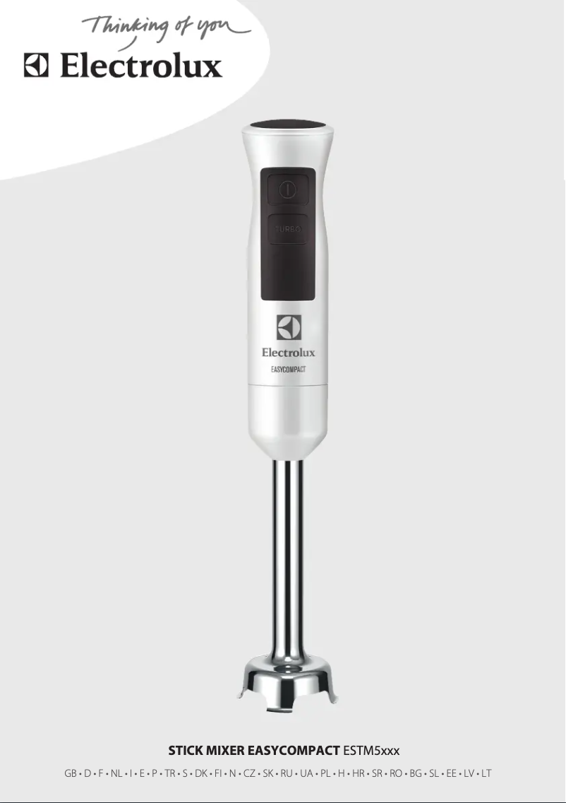 Página 1 del manual Manual de usuario Electrolux ESTM 5400