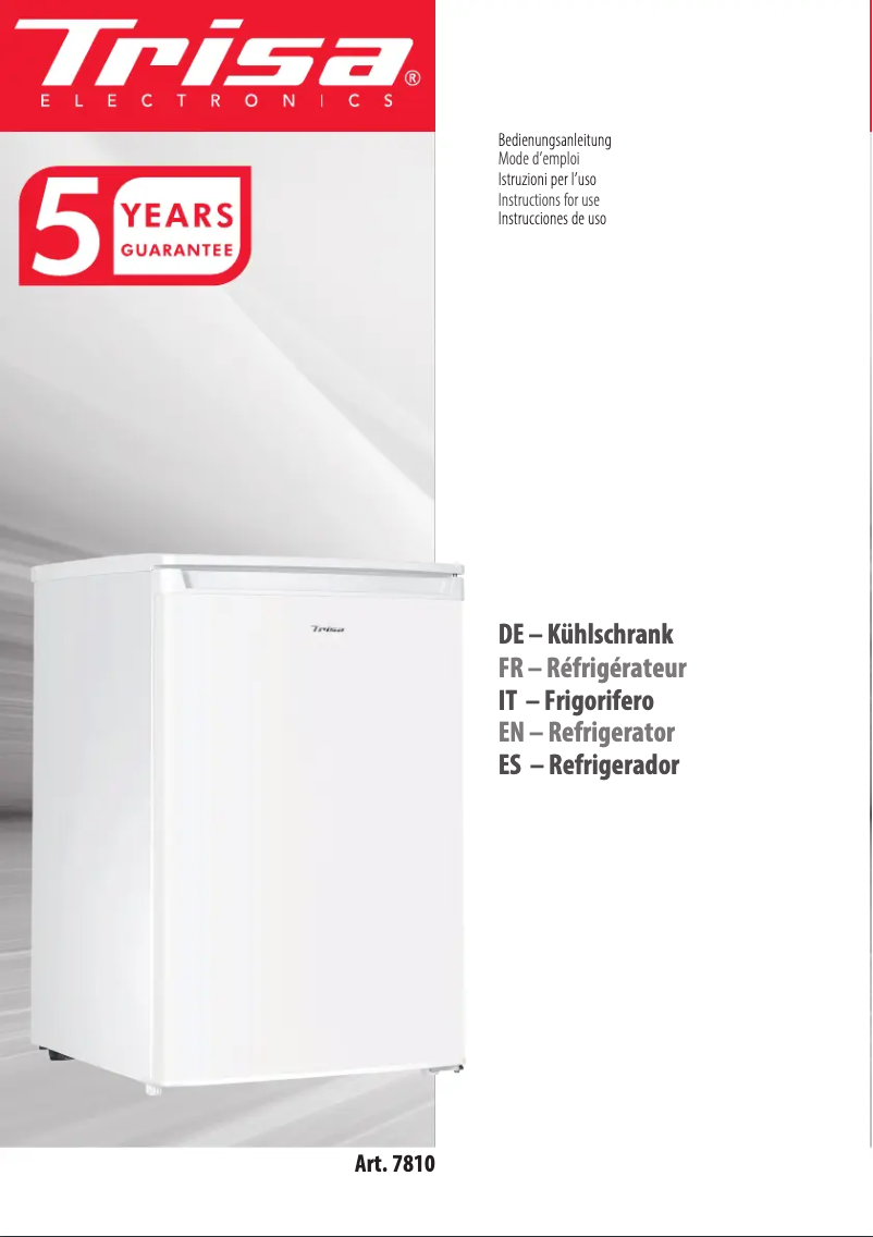 Imagen de la primera página del manual del dispositivo 7810