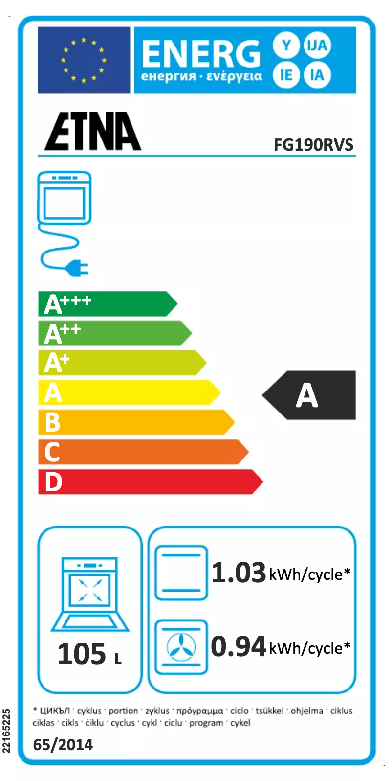 Imagen de la primera página del manual del dispositivo FG190RVS
