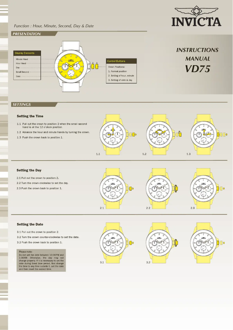 Página 1 del manual Manual de usuario Invicta Bolt 29138