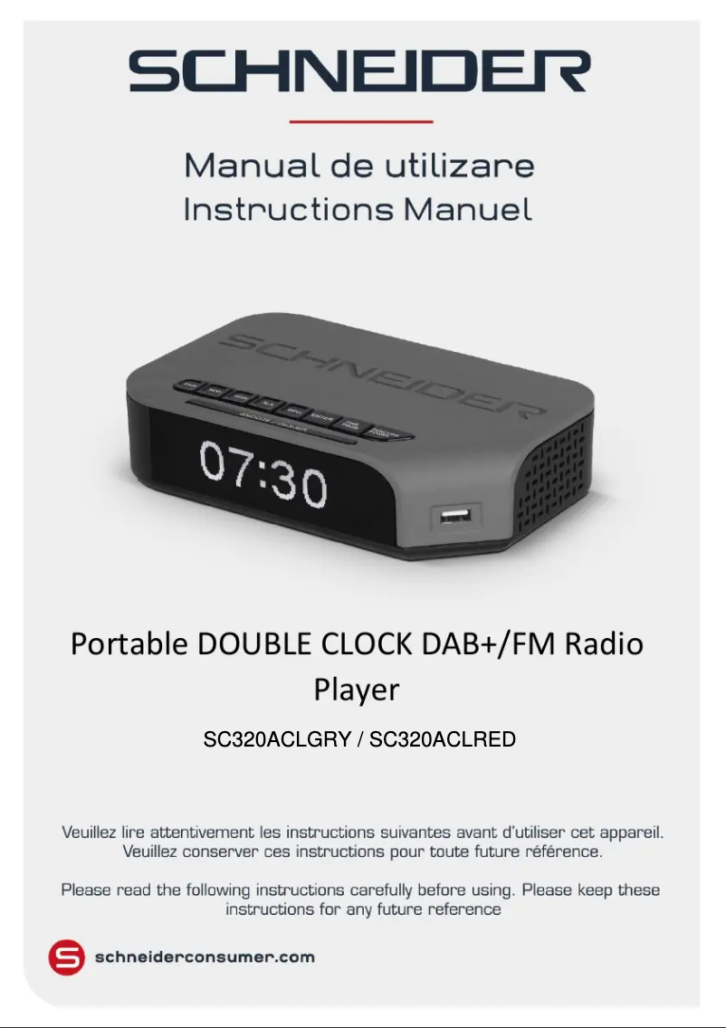 Imagen de la primera página del manual del dispositivo SC320CLRED