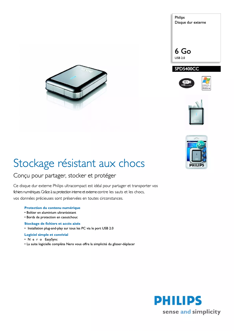 Imagen de la primera página del manual del dispositivo SPD5400