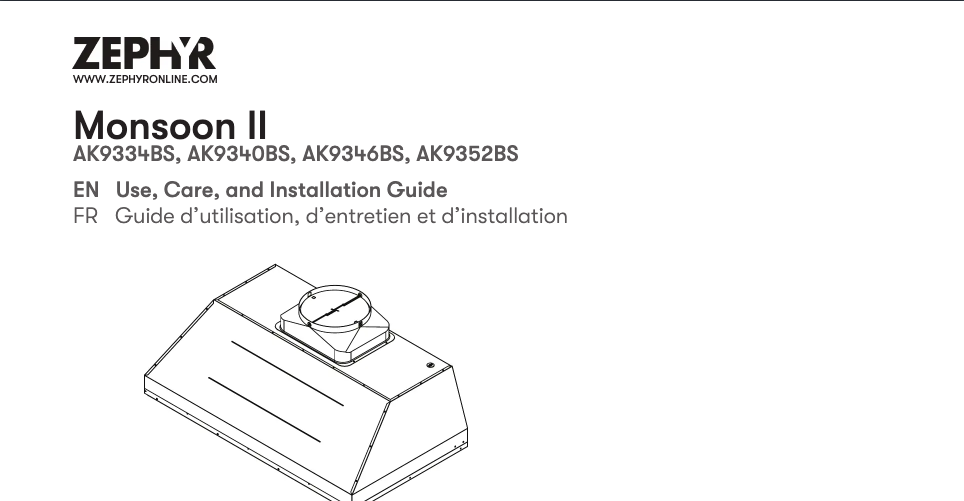 Imagen de la primera página del manual del dispositivo Monsoon II AK9346BS