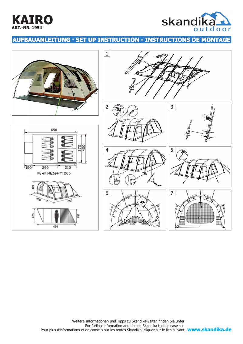 Página 1 del manual Manual de usuario Skandika Kairo