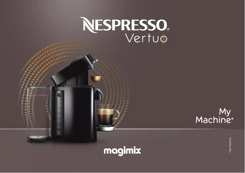 Imagen de la primera página del manual del dispositivo Vertuo Plus & Milk