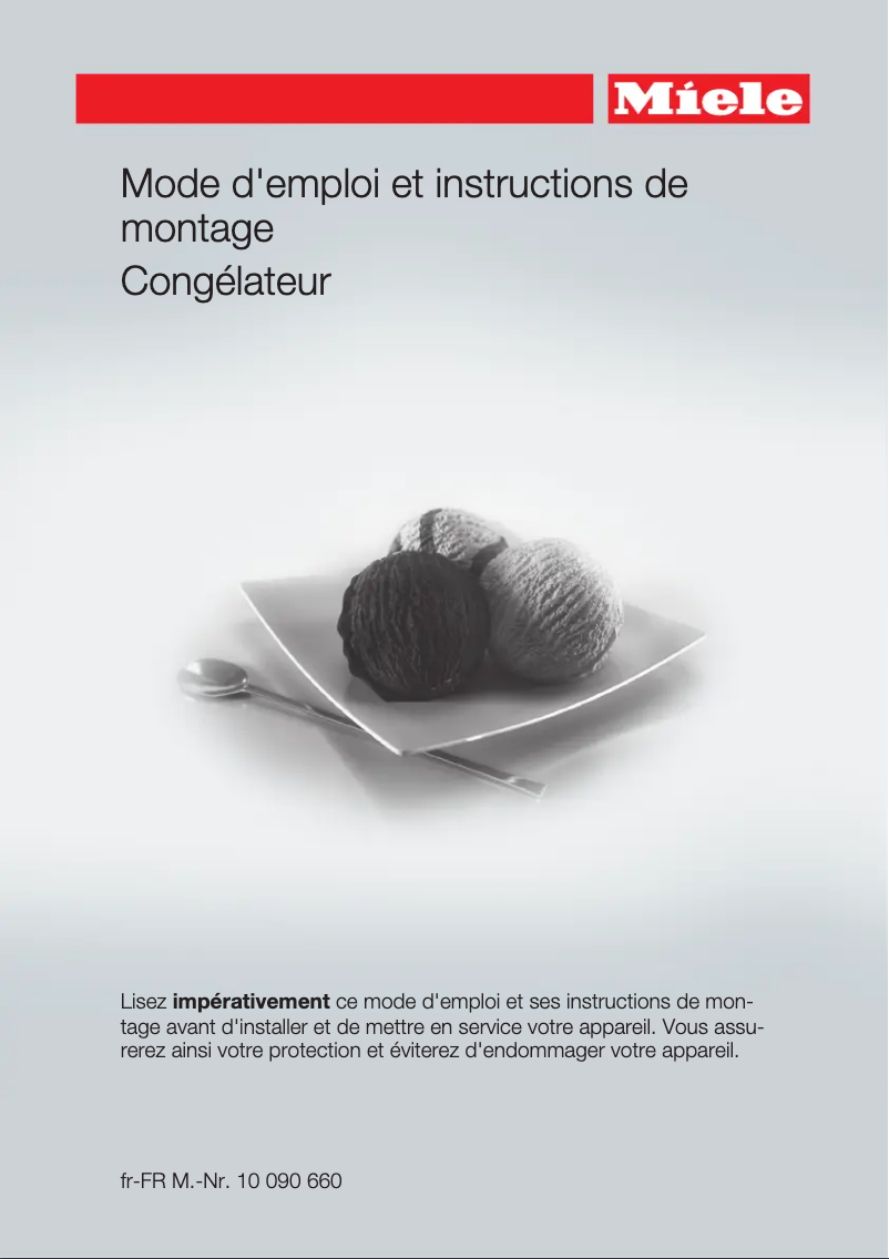 Página 1 del manual Manual de instrucciones Miele F 32202 i