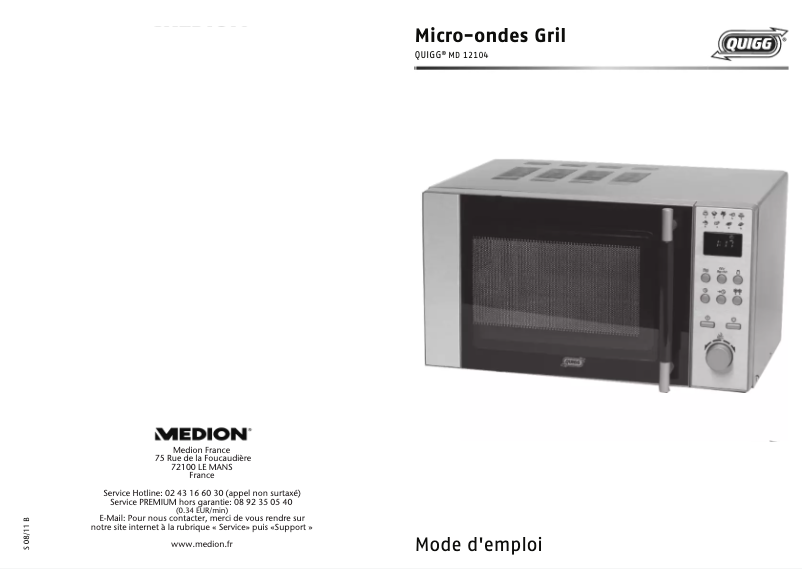 Imagen de la primera página del manual del dispositivo MD 12104