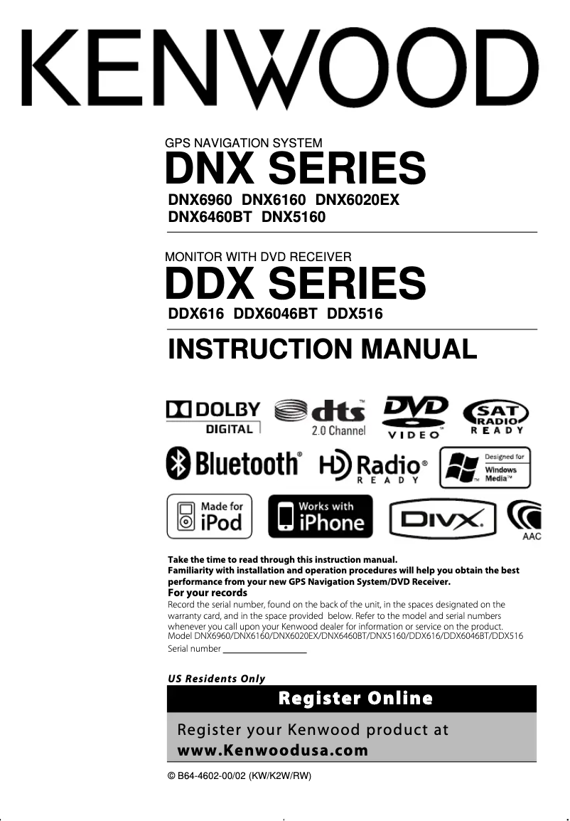 Imagen de la primera página del manual del dispositivo DNX5160