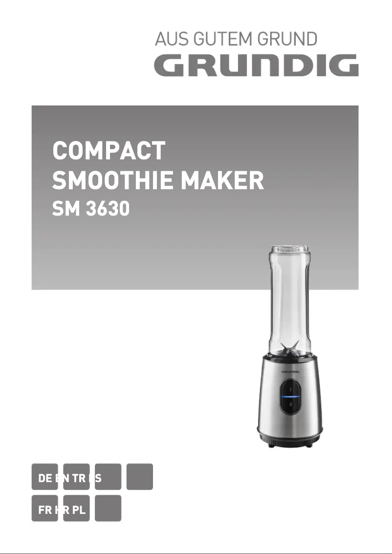 Imagen de la primera página del manual del dispositivo SM 3630