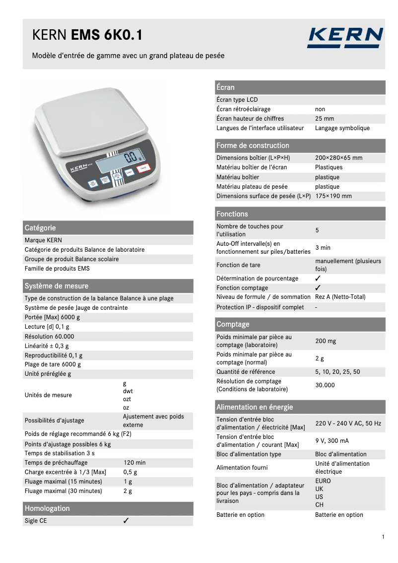 Imagen de la primera página del manual del dispositivo EMS 6K0.1
