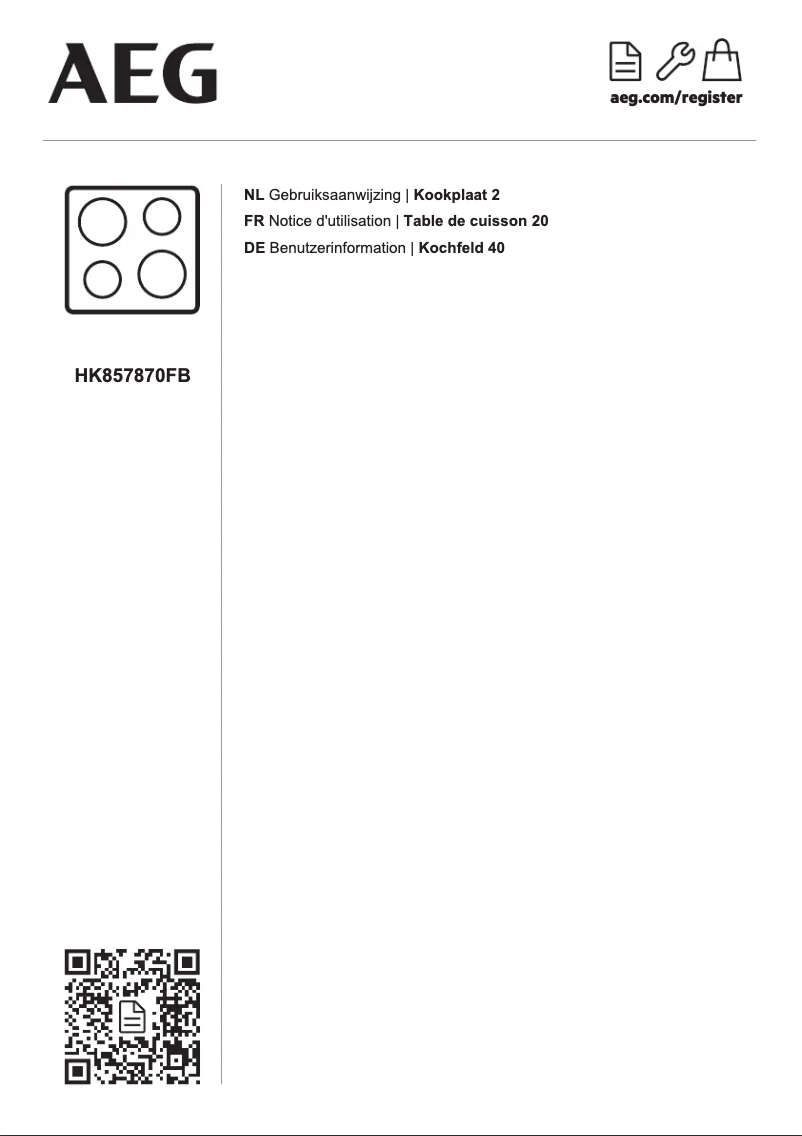 Imagen de la primera página del manual del dispositivo HK857870FB