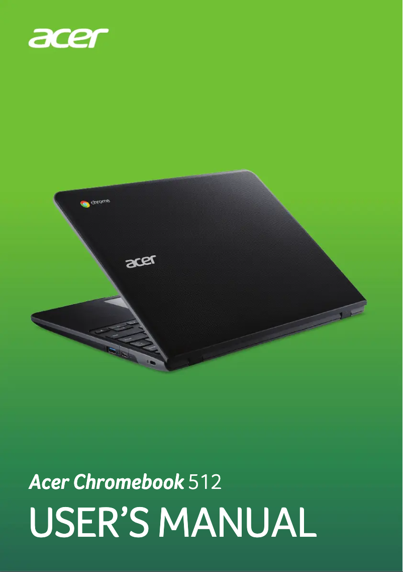 Imagen de la primera página del manual del dispositivo Chromebook 512