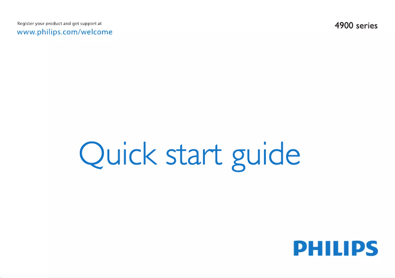 Imagen de la primera página del manual del dispositivo 46PFL4908T