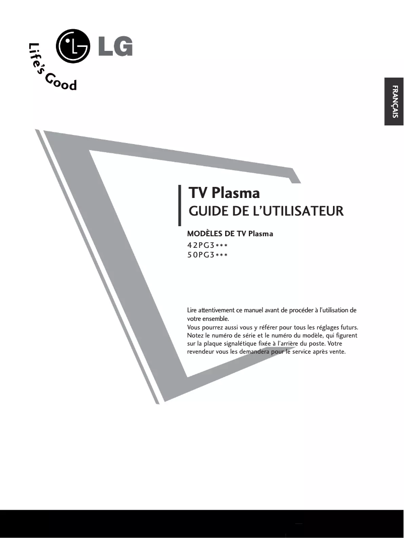 Imagen de la primera página del manual del dispositivo 42PG30TR