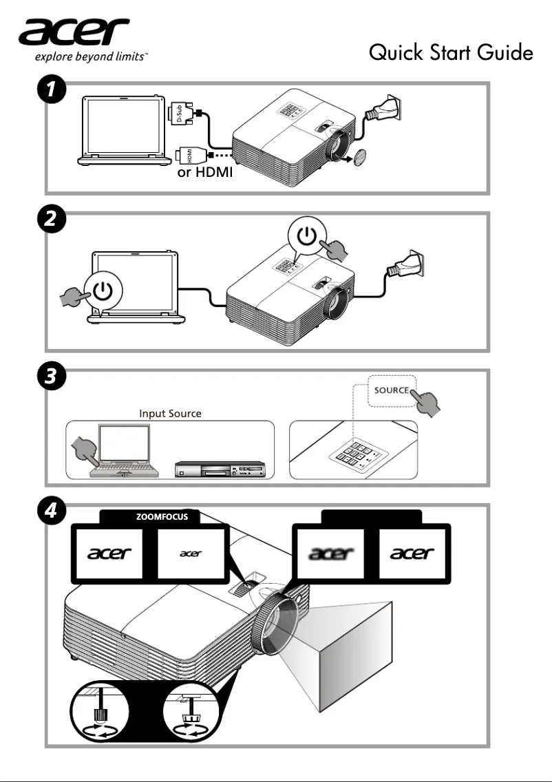 Página nº 1 - Guía de inicio rápido Acer AX319