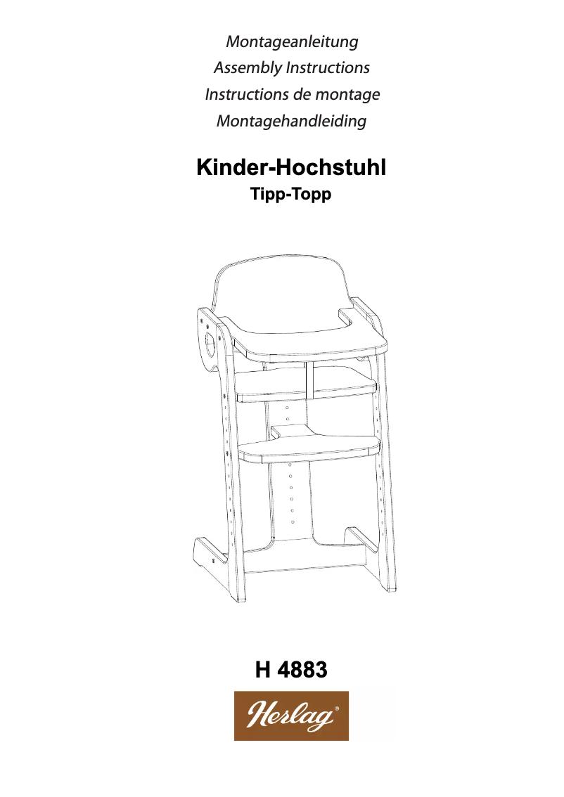 Imagen de la primera página del manual del dispositivo H 4883 TIPP-TOPP