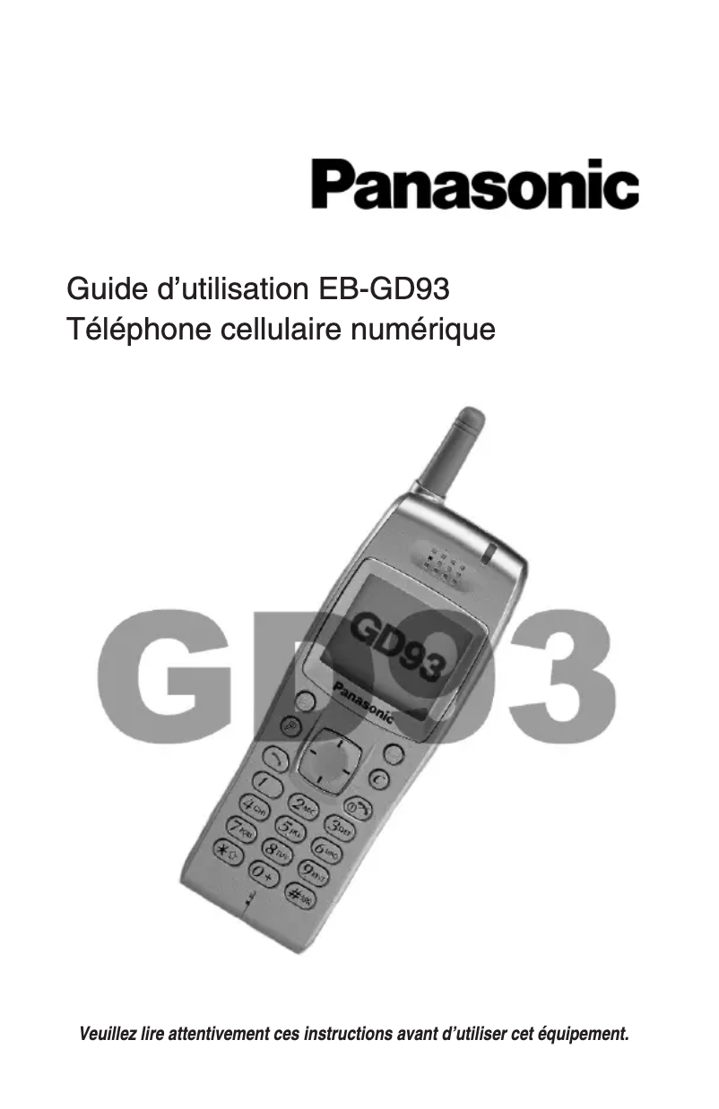 Imagen de la primera página del manual del dispositivo EB-GD93