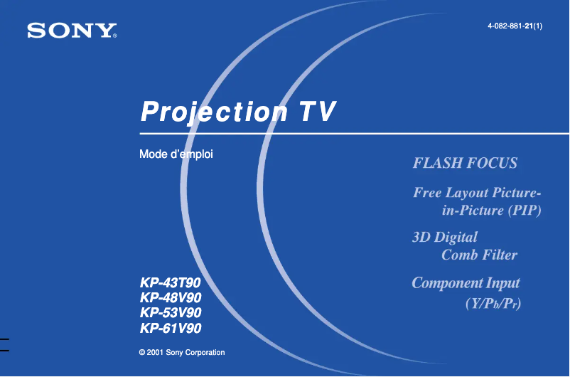 Página 1 del manual Manual de usuario Sony KP-61V90