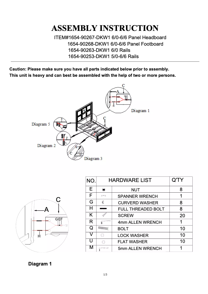 Imagen de la primera página del manual del dispositivo 1654-90268-DKW1