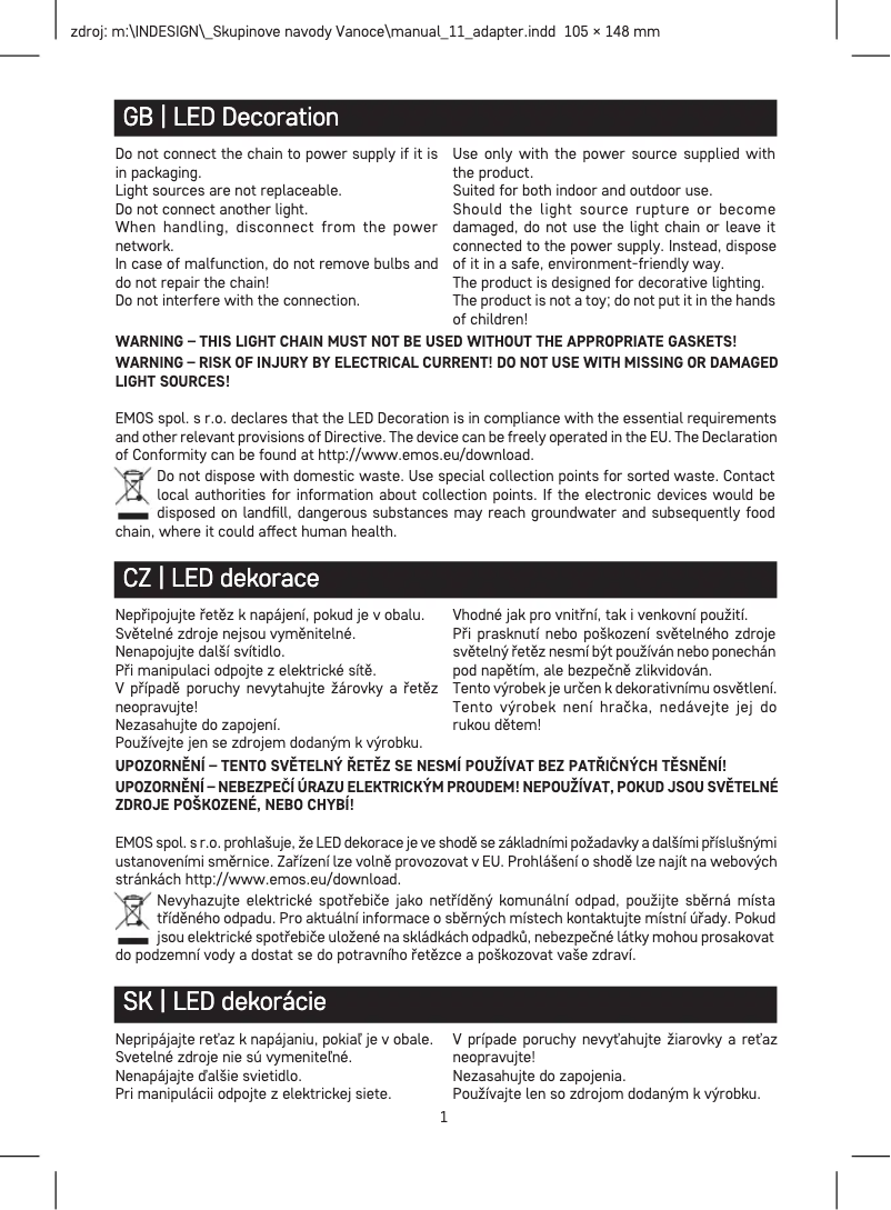 Imagen de la primera página del manual del dispositivo DCFC19